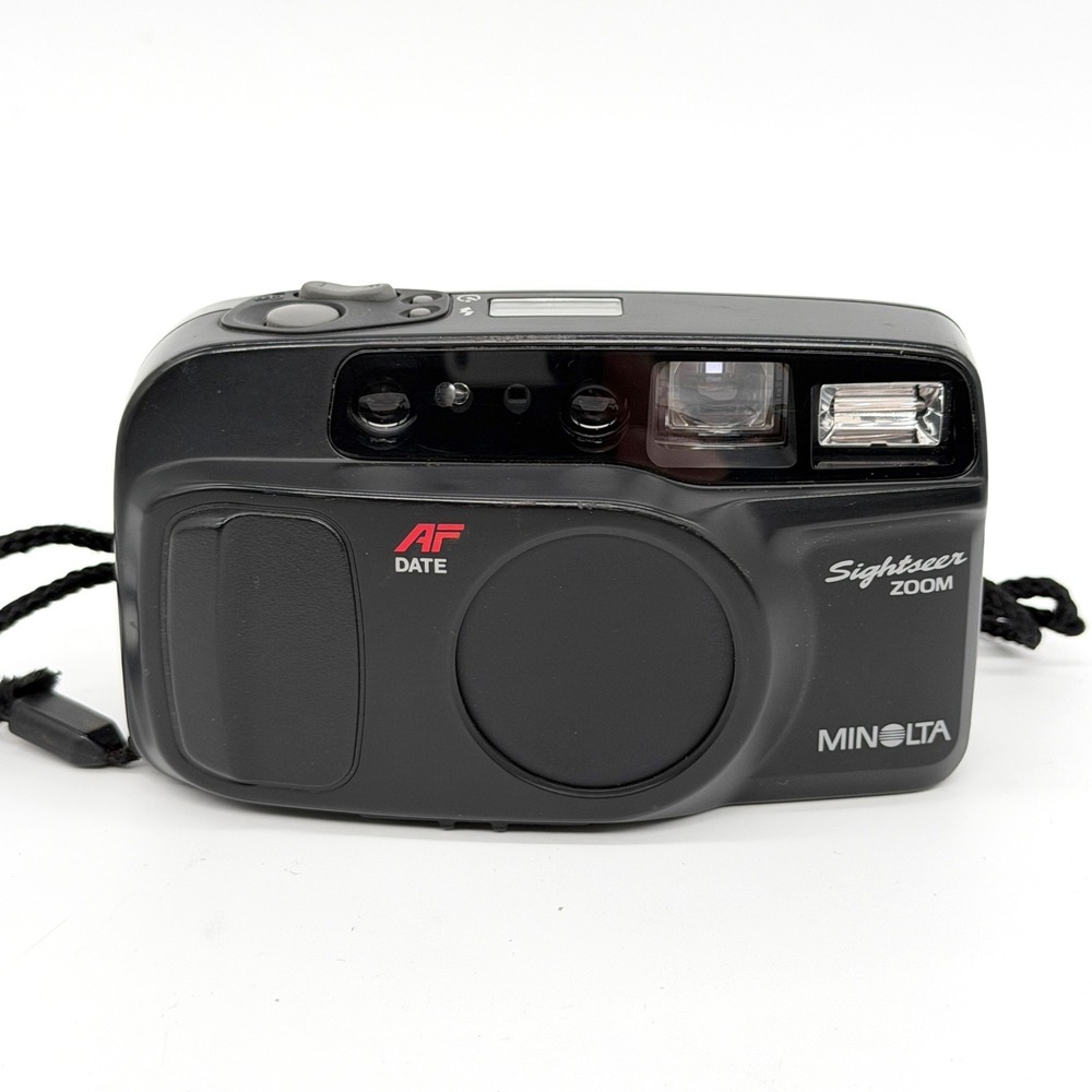 Minolta Sightseer Zoom AF Date 35mm Film Camera 35-70mm Aspherical Lens Tested